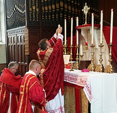 The Mass brings Christ down from heaven and sacrifices Him anew.