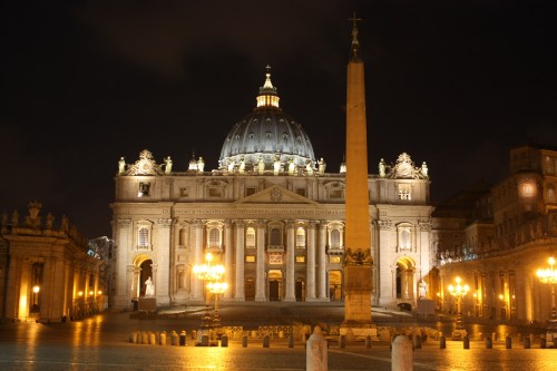st-peters-basilica-night