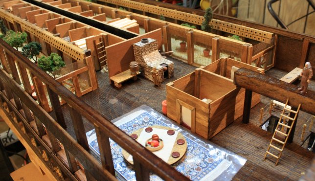 Family gathering area and work spaces