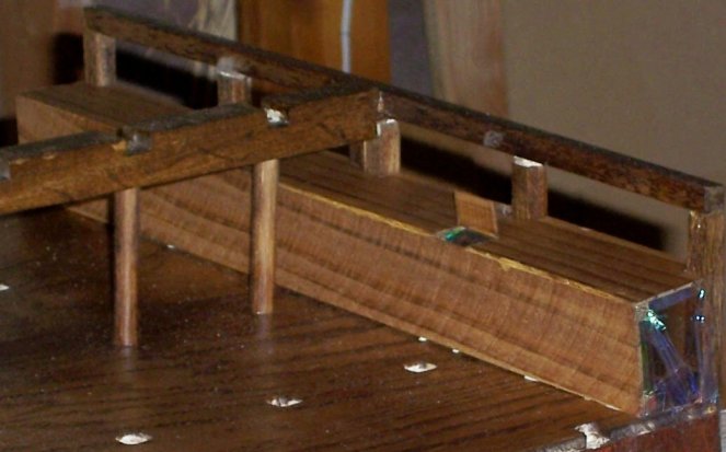 One of six cisterns for water storage - two on each deck, fore and aft